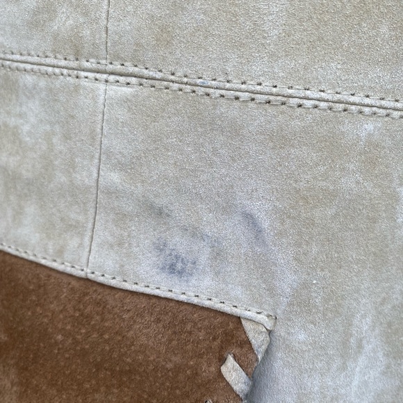 Margaret Godfrey Cream & Tan Leather Western Coat - Picture 4 of 12